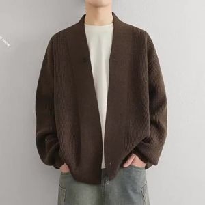 Retro Casual Knit Cardigan for Men