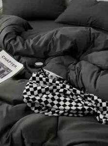 LINGYUN | High Quality Black Single Duvet Cover