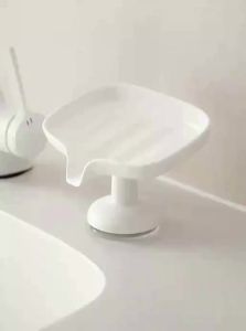 LANJIAOLUO | Soap Storage Tray with Suction Cup and Drainage