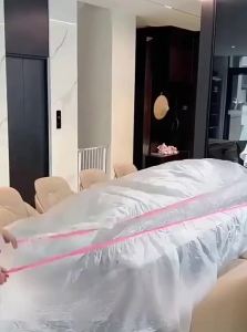 Disposable Dust Cover Furniture Protection Film Elastic Mouth
