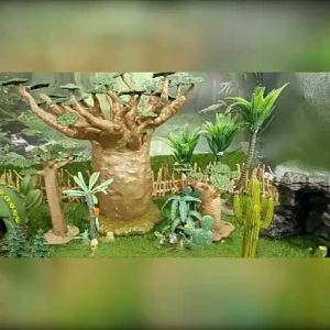Realistic Scene Modeling Plastic Figurines