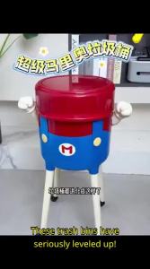 ASCOR | Cute Easy-Access Movable Trash Can