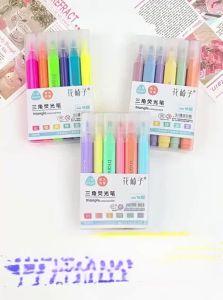 XUEDELE | Colorful Highlighter for Note-taking 3D Triangular Pen