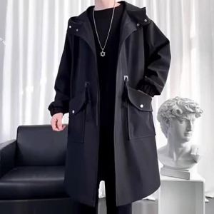 FLICBS | Large Size Mens Trench Coat for Autumn Winter