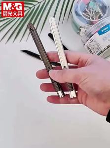 M&G | Morning Light Black Blade Utility Knife Small Wallpaper Cutter Portable Mini Parcel Opener Student Metal Titanium Alloy Knife