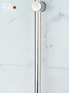 YALANDENG | No-Drill Shower Arm Bracket with Slide Rail and Universal Fork Support