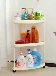 JIAJIESHI | Floor Standing Corner Bathroom Organizer