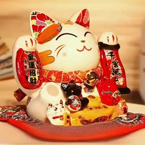 Ji Shanyuan | Ceramic Lucky Cat Ornament Piggy Bank