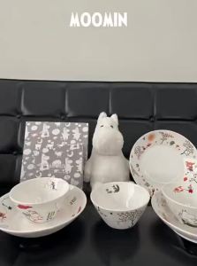 LOTUS BLUE | Porcelain High-class Meal Plate Moomin Design
