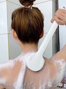 Easy-to-Use Soft Bristle Long Handle Bath Brush