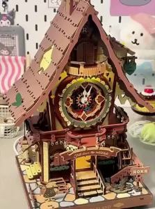 ROKR | Cuckoo Clock DIY Wooden Assembly Puzzle 3D