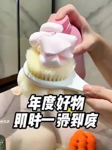 Long Handle Soft Bristle Double-sided Bathing Brush