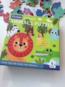 Early Education Large Piece Jigsaw Puzzle for Toddler 6 Pieces