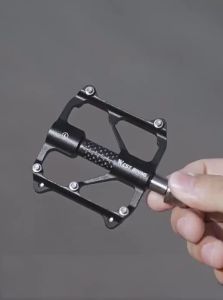 West Biking | Ultra-light Titanium Axis Aluminum Alloy Carbon Fiber Tube Over-greased Sealed Pedal