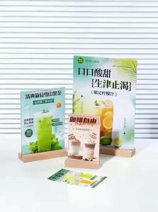 MINGZHUO | Customizable Wooden Display Board for Menu and Advertising a5